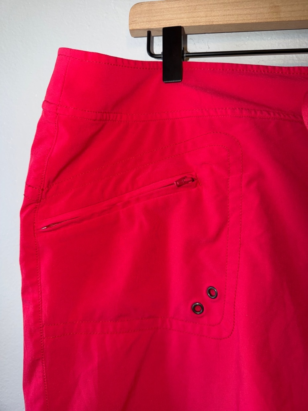 Athleta Bright Pink Drawstring Active Bermuda Shorts - Picture 2 of 6